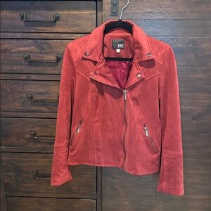 Kut from the Kloth Women's Maroon Faux Suede Jacket